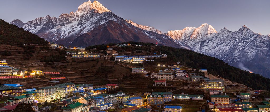 Namche,Bazaar,,Everest,Trek,,Himalaya,,Nepal